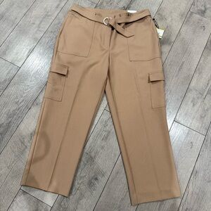Anne Klein Women’s High Rise Slim Ankle pants in Sandstone Heather Size 14